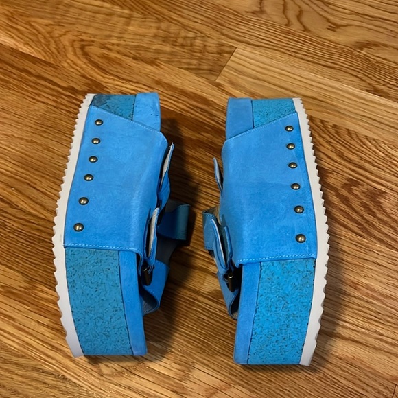 Free People x Intentionally Rule Breaker Suede Sandals  Size 8 NIB - Picture 7 of 12